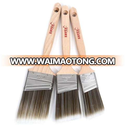 Flat Paint Brush with Mixed Colors Synthetic Filaments