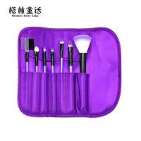 cheap new design goat hair handy make up brush kits set with bag