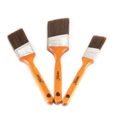 Angle sash wholesale paint brush with painted wooden handle for North American market